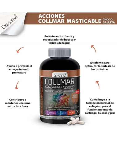 F24 COLLMAR CHOCO GALLETA MASTICABLE 180 COMP – foto del producto magnesio galleta marino