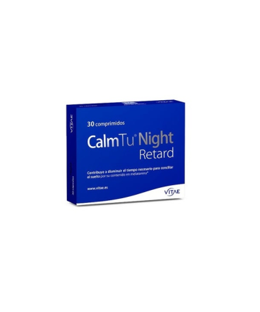CALM TU NIGHT RETARD 30COMP – foto del producto extracto pasiflora valeriana