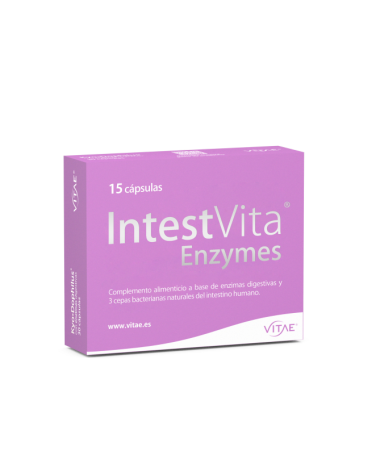 INTESTVITA ENZYMES 15CAP – foto del producto bifidobacterium lactobacillus proteasa