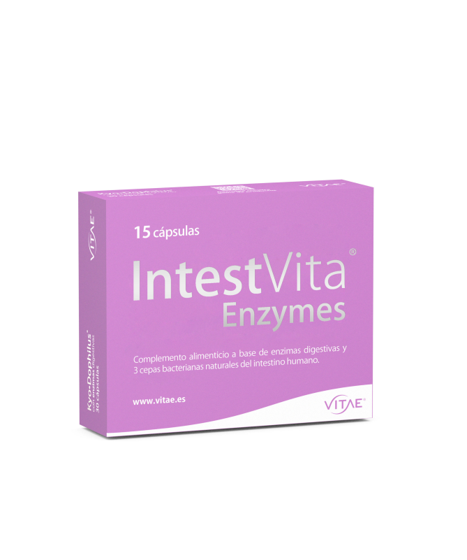 INTESTVITA ENZYMES 15CAP – foto del producto bifidobacterium lactobacillus proteasa