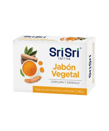 JABON AYURVEDA SANDALO PASTILLA 125GR – foto del producto jabon ayurveda sandalo